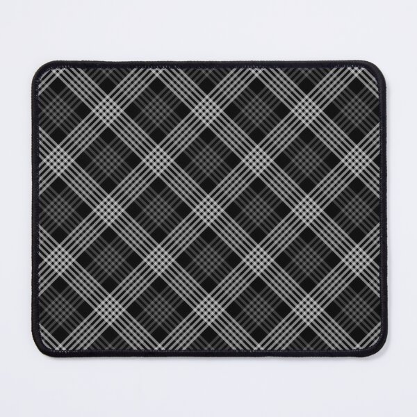Item preview, Diagonal Plaid Pattern (white lines on black) designed and sold by JMParadis.