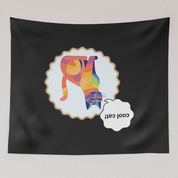 Item preview, cat father upside down  trend!!!! designed and sold by @jon.