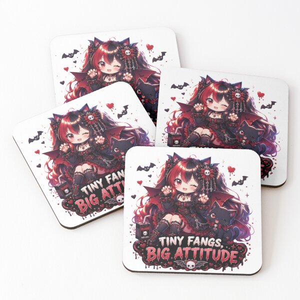 Item preview, Tiny Fangs, Big Attitude – Pastel Goth Anime Girl Revy designed and sold by Revyra Design .
