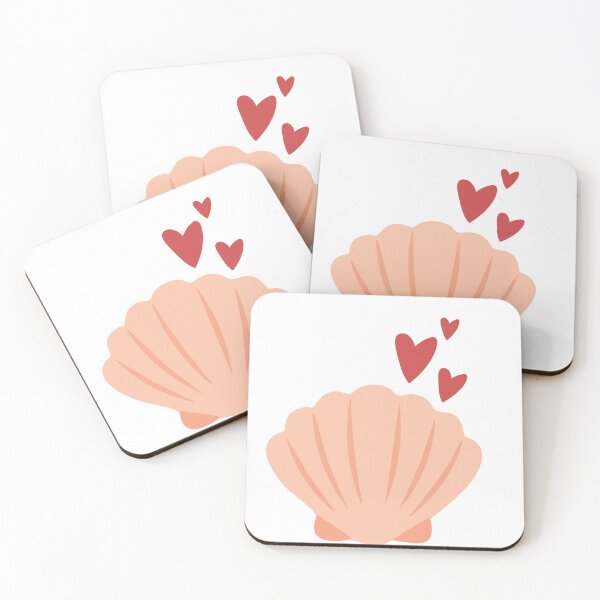 Item preview, Peach shell with hearts designed and sold by ediejones12.