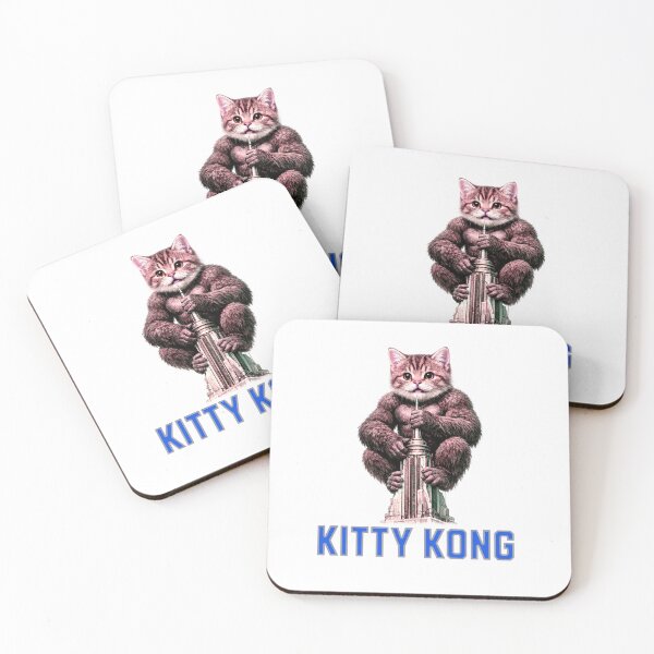 Item preview, Kitty Kong Funny Monster Movie Parody designed and sold by FreakNRetro.