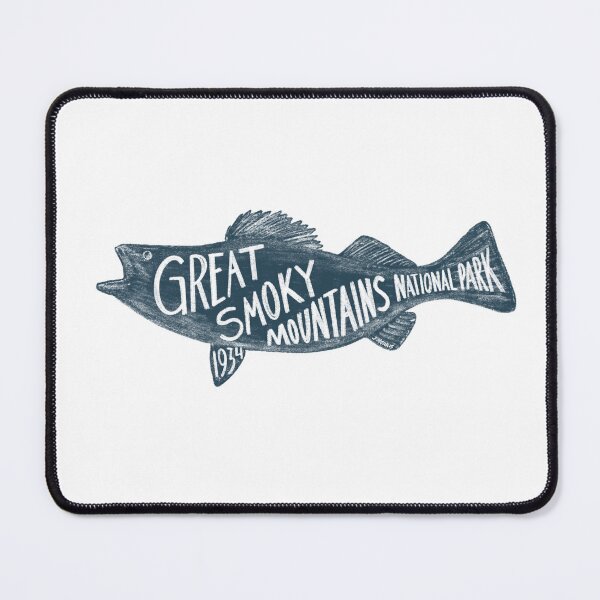 Item preview, Great Smoky Mountains National Park Fish Label designed and sold by John Morris Illustration.