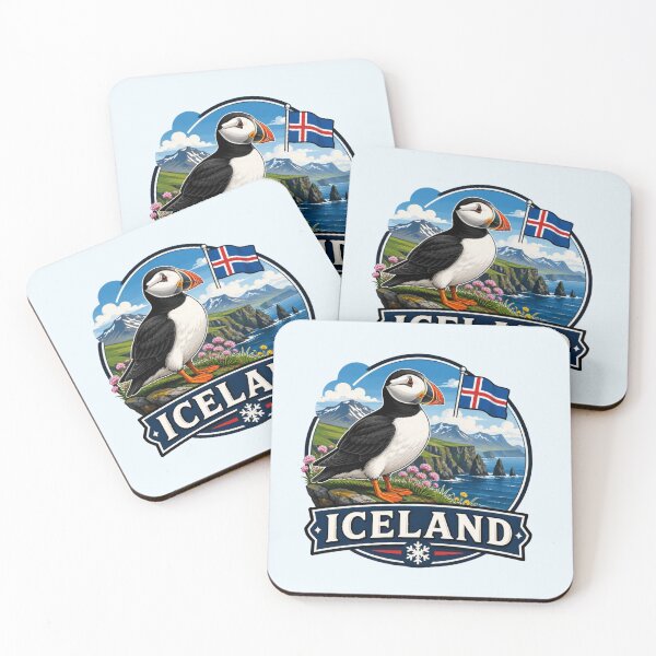 Item preview, Iceland - Puffin Seabird & Coastal Cliffs designed and sold by Myra365Art.