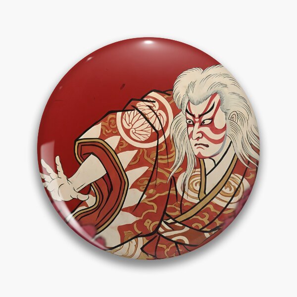 Item preview, Kabuki Renjishi Lion Dancer Japanese Ukiyo-e Art Poster designed and sold by TokyoUkiyoHouse.