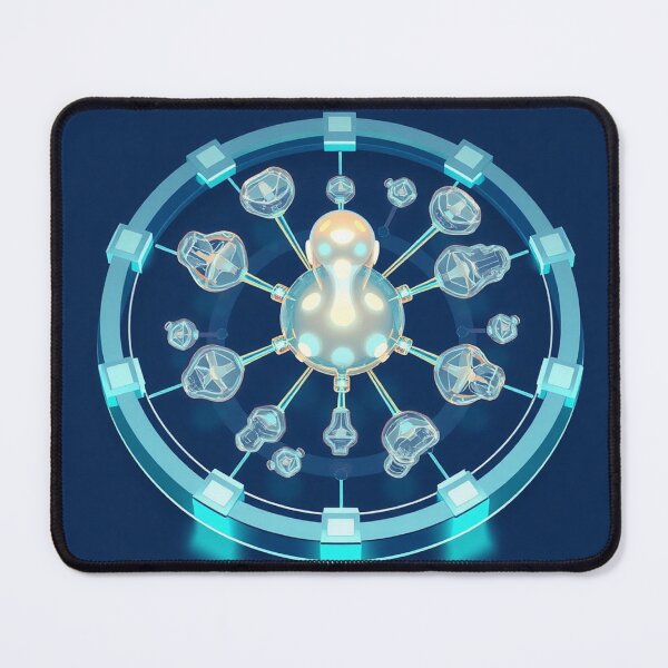 Item preview, Quantum Crystal Circuit Orb Art designed and sold by IntelliMindDesigns.