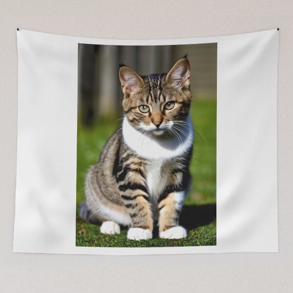 Item preview, Animals - Tabby Cat, Intense Gaze Portrait designed and sold by World-Pets.