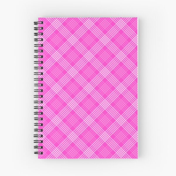 Item preview, Diagonal Plaid Pattern (white lines on pink) designed and sold by JMParadis.