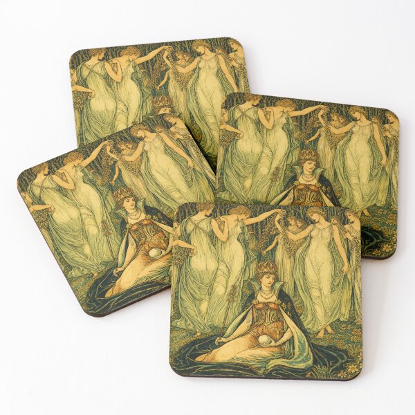 Item preview, Fantasy Art Nouveau Queen Wall Art for Mythology Lovers designed and sold by RickE.
