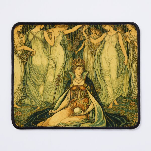 Item preview, Fantasy Art Nouveau Queen Wall Art for Mythology Lovers designed and sold by RickE.