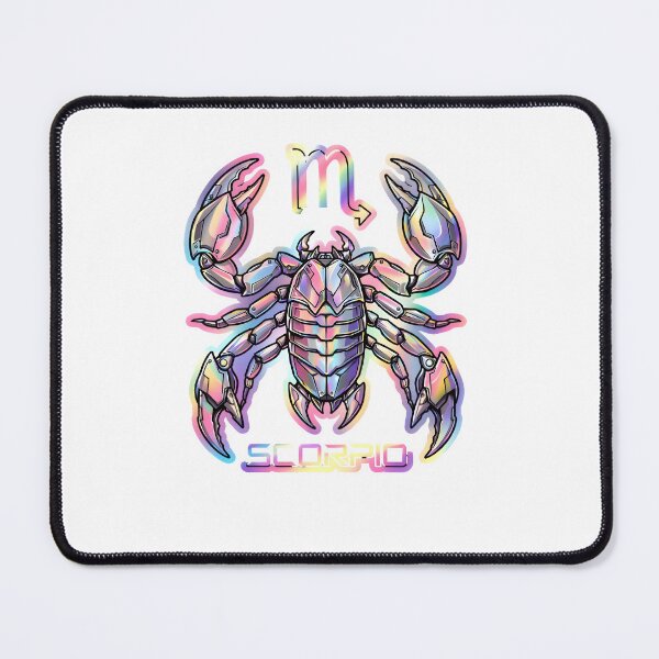 Item preview, Scorpio Holographic Mech Scorpion Iridescent Zodiac Art designed and sold by Zodiac Celestial Art.