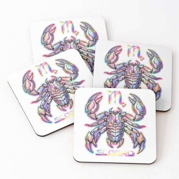 Item preview, Scorpio Holographic Mech Scorpion Iridescent Zodiac Art designed and sold by Zodiac Celestial Art.