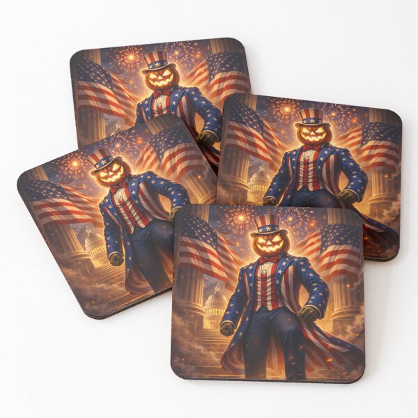 Item preview, Headless Horseman Uncle Sam – Patriotic Halloween Fantasy Art designed and sold by TheHorsemanRidesAgain.