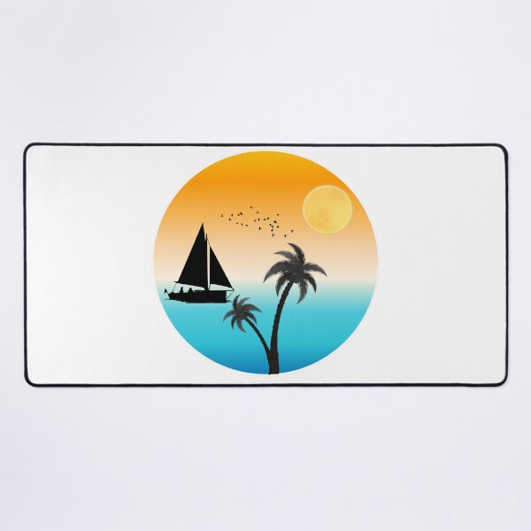 Item preview, God's Own Country – Tropical Sunset Sailboat designed and sold by Nousej23.