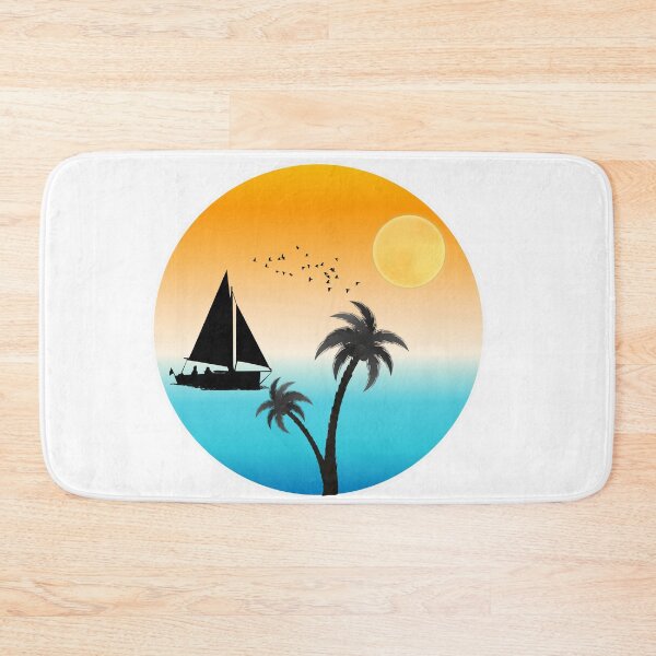 Item preview, God's Own Country – Tropical Sunset Sailboat designed and sold by Nousej23.