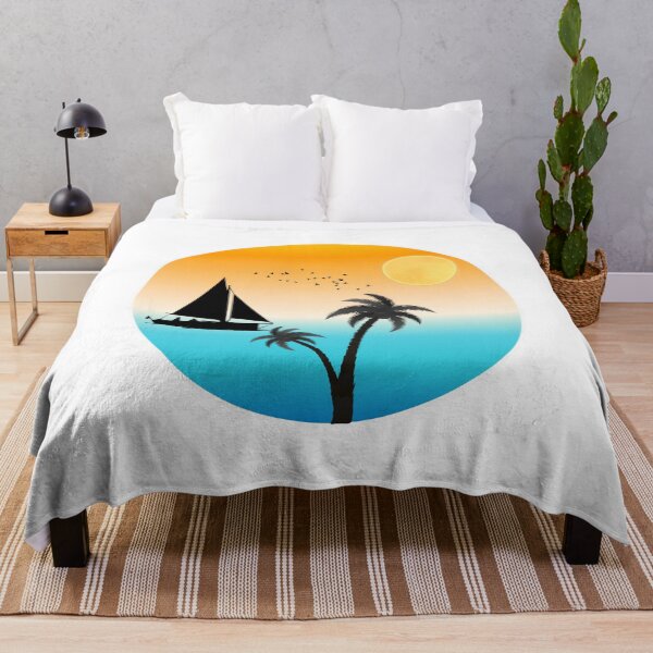 Item preview, God's Own Country – Tropical Sunset Sailboat designed and sold by Nousej23.