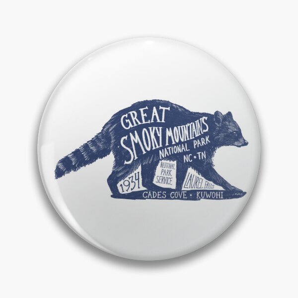 Item preview, Copy of Great Smoky Mountains National Park Raccoon Label designed and sold by John Morris Illustration.