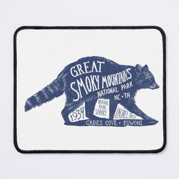 Item preview, Copy of Great Smoky Mountains National Park Raccoon Label designed and sold by John Morris Illustration.