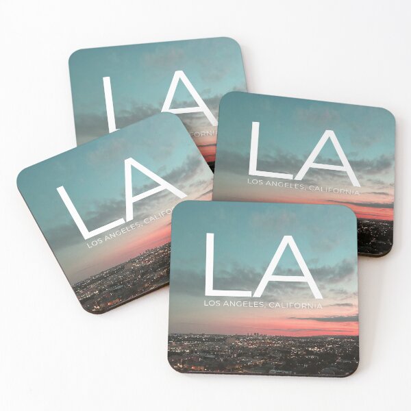 Item preview, LA Los Angeles California Sunset Skyline designed and sold by ScorpiosGraphx.