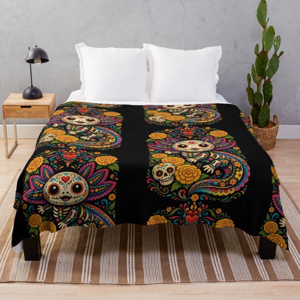 Item preview, Cute Axolotl Calaverita Alebrije designed and sold by Nacho Average Designs.
