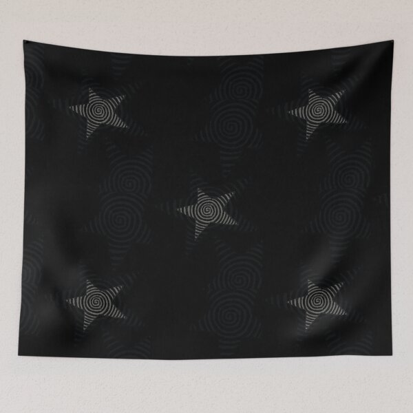 Item preview, Black and grey grunge alt star with swirls designed and sold by BrontesWhimsyStore.