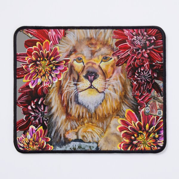 Item preview, Lion, Butterfly, Chrysanthemums Color 2 designed and sold by nastiaart.