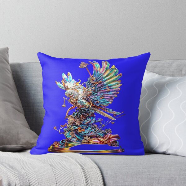 Item preview, Holographic Gold & Rainbow Golden Eagle - Baroque Sculpture with Butterflies designed and sold by RAYBIL.