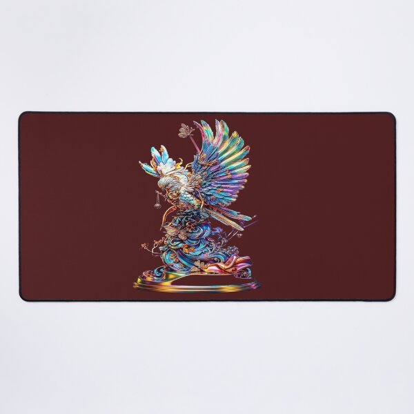 Item preview, Holographic Gold & Rainbow Golden Eagle - Baroque Sculpture with Butterflies designed and sold by RAYBIL.
