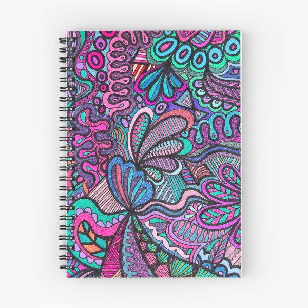 Item preview, Midnight bloom patterns| cosmic garden | Psychedelic abstract zentangle art designed and sold by AlyonaCo.