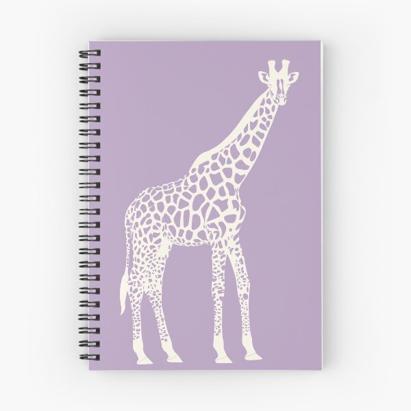 Item preview, Cream Monochrome Giraffe on Dusty Lavender Scandinavian Style Animal Illustration designed and sold by Nasdigitalart.