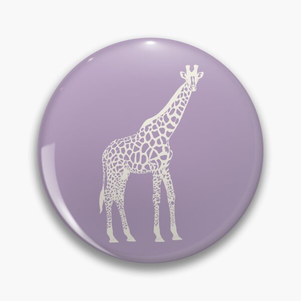 Item preview, Cream Monochrome Giraffe on Dusty Lavender Scandinavian Style Animal Illustration designed and sold by Nasdigitalart.
