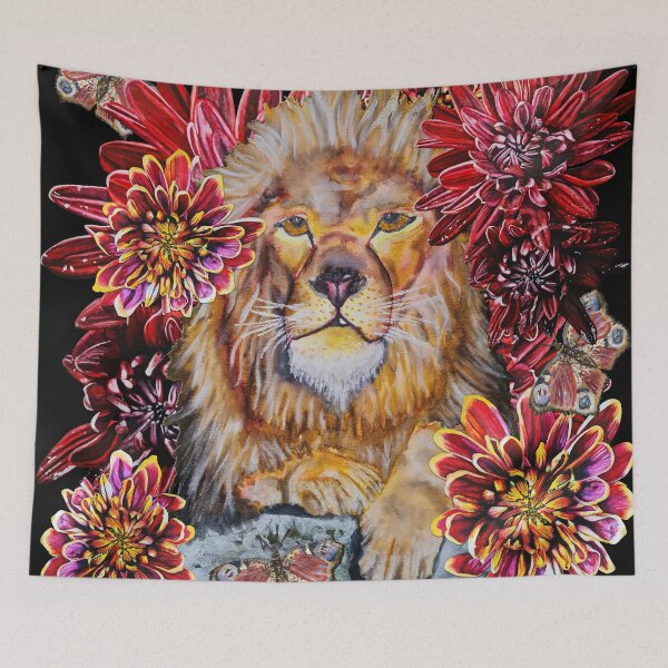 Item preview, Lion, Butterfly, Chrysanthemums Color 3 designed and sold by nastiaart.