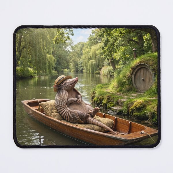 Item preview, Armadillo Visits the River Bank designed and sold by Tridentulus.