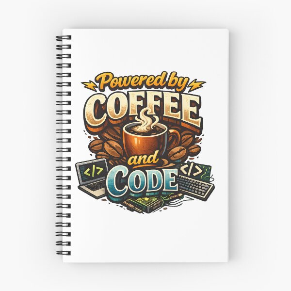 Item preview, Powered by Coffee and Code Programmer Tech Design designed and sold by M'artes .