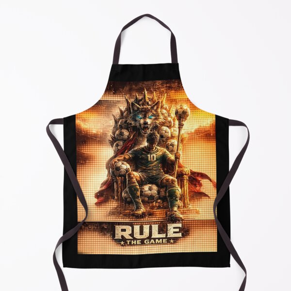 Item preview, Rule the Game Soccer King Wolf Graphic T-Shirt designed and sold by LegendCourt.