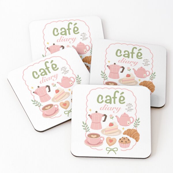 Item preview, Café Diary Aesthetic Poster Elements Collection designed and sold by Anne97s.