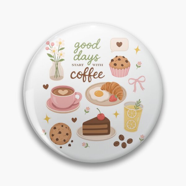 Item preview, Good Days Start With Coffee Sticker Sheet Set, designed and sold by Anne97s.
