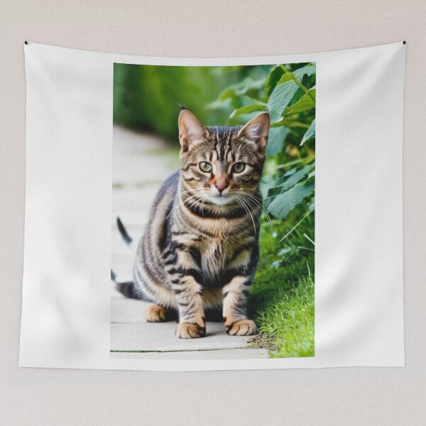 Item preview, Animals - Tabby Cat, Natural Portrait with an Intense Gaze designed and sold by World-Pets.