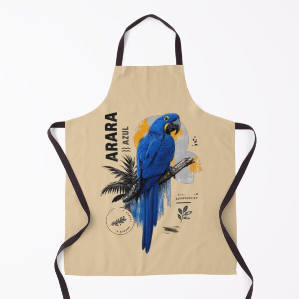 Item preview, Blue Macaw Arara Azul Brazilian Rainforest Art designed and sold by M'artes .