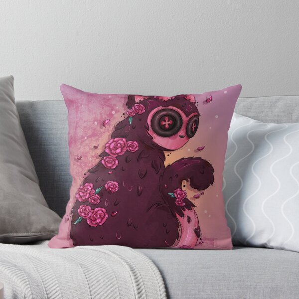 Item preview, Rose Fantasy Creature with Button Eyes - Burgundy  designed and sold by TinyKatCreative.