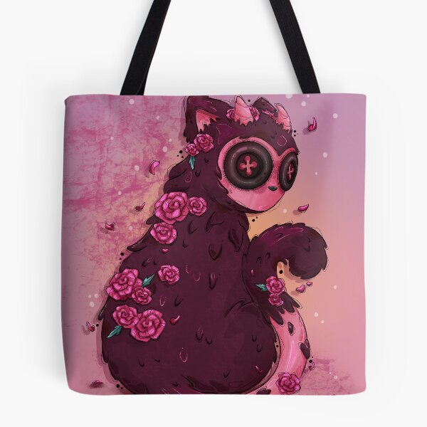 Item preview, Rose Fantasy Creature with Button Eyes - Burgundy  designed and sold by TinyKatCreative.