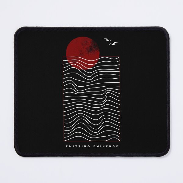 Item preview, Red Minimalist Sun and Ocean Waves designed and sold by Emit Eminence.