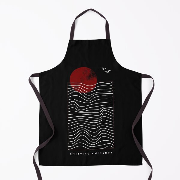 Item preview, Red Minimalist Sun and Ocean Waves designed and sold by Emit Eminence.