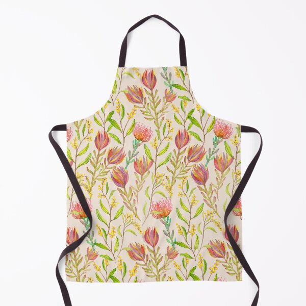 Item preview, Protea Watercolour Floral/Exotic Vibrant Botanical on Cream designed and sold by Moritza Jarman Design.