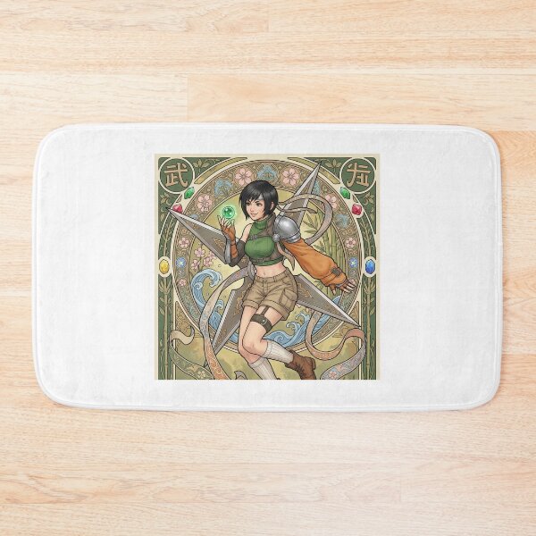 Item preview, Yuffie in the style of Alphonse Mucha designed and sold by Solace Sparkles.