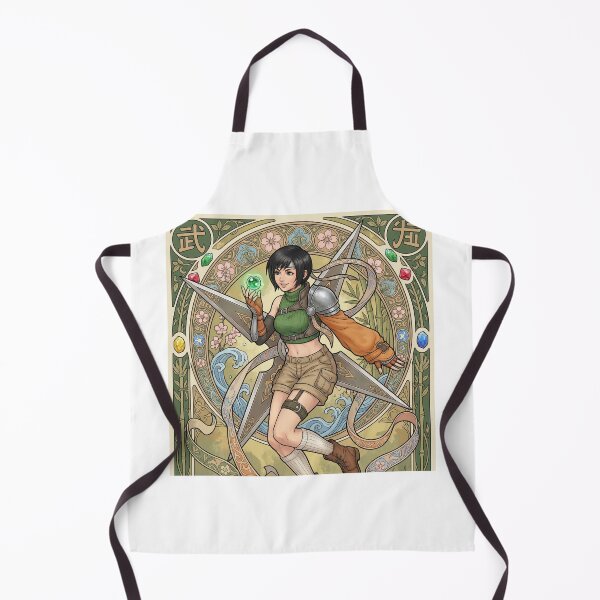 Item preview, Yuffie in the style of Alphonse Mucha designed and sold by Solace Sparkles.