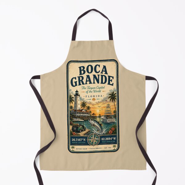 Item preview, Boca Grande Coordinates | The Tarpon Capital of the World | Florida Coastal Travel Design designed and sold by piketo.