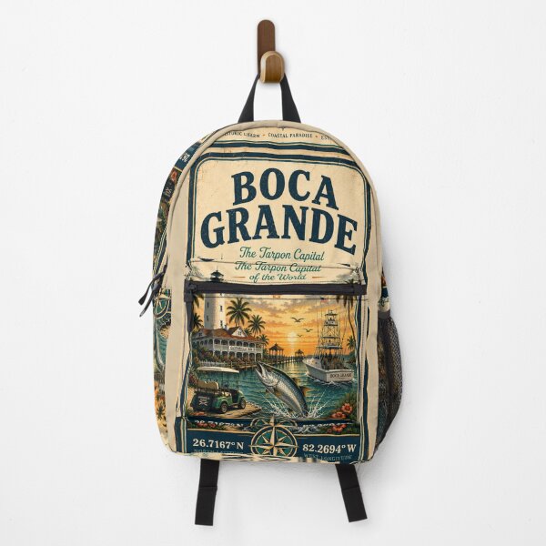 Item preview, Boca Grande Coordinates | The Tarpon Capital of the World | Florida Coastal Travel Design designed and sold by piketo.