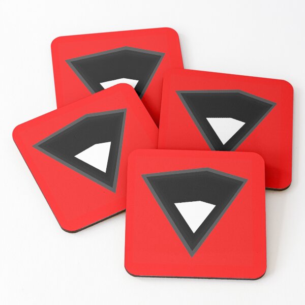 Item preview, Circumscribed Polygons - Minimalist Abstract Geometric Art on Red designed and sold by Marsailhe Milward.