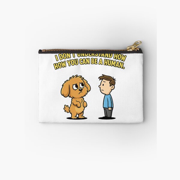 Item preview, I Don't Understand How You Can Be a Human – Funny Dog Cartoon T-Shirt designed and sold by adamlemon12.