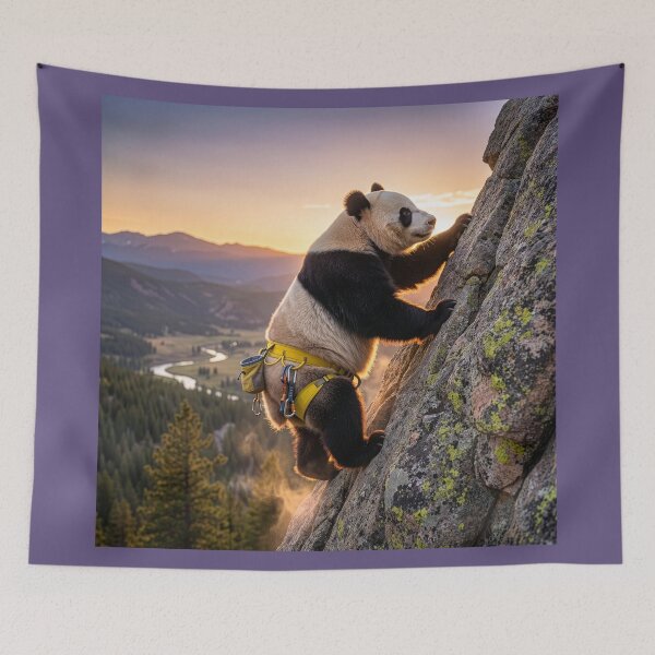 Item preview, Panda Bear Mountain Climber designed and sold by Tridentulus.